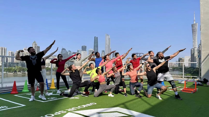 UNIGRASS builds the most beautiful riverside gym in Guangzhou China