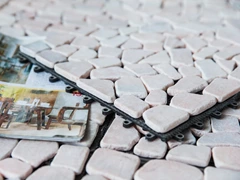 Interlocking Stone Tiles for Courtyard