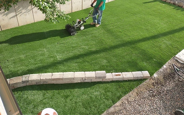 What should you not put on artificial grass?