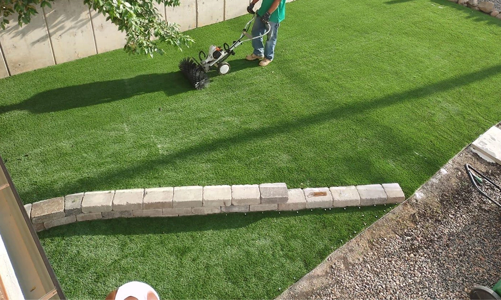 What should you not put on artificial grass?