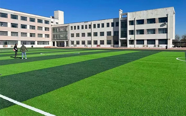 Non-infill football field turf introduction