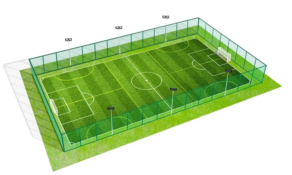 Artificial grass football field: Materials and Construction