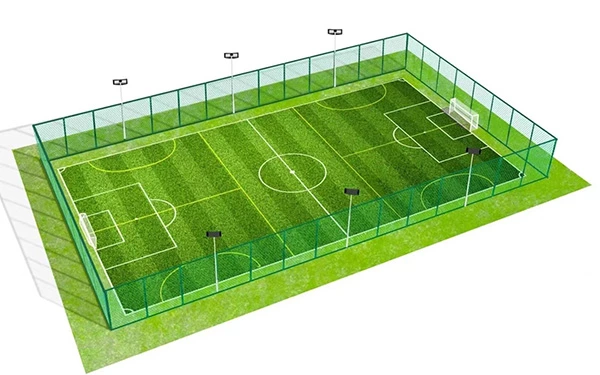 Artificial grass football field: Materials and Construction