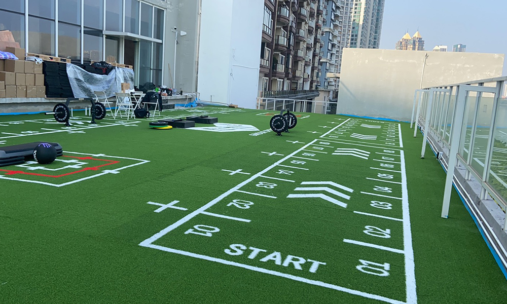 gym artificial grass