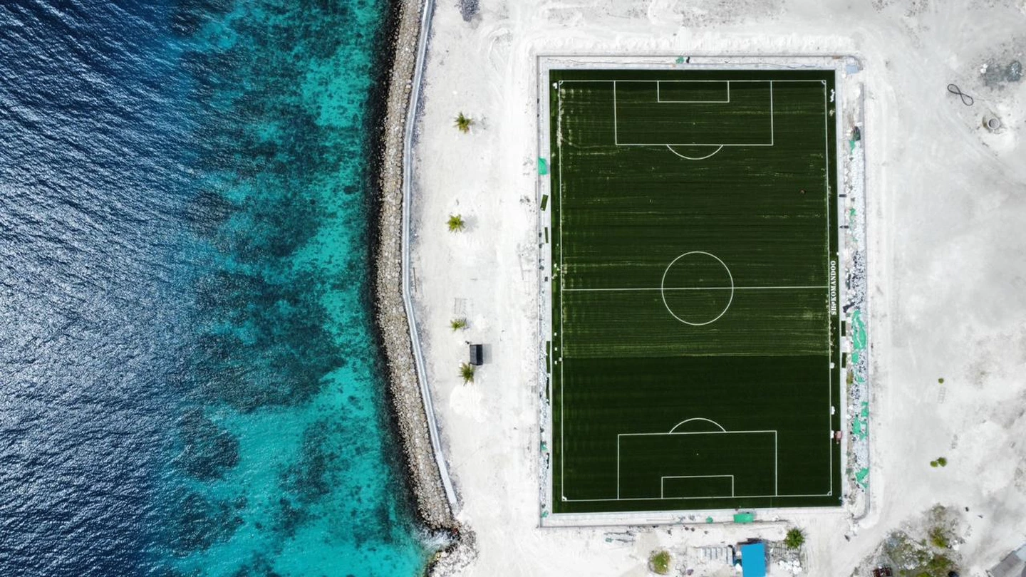 Artificial Turf Football Field in Komandoo, Maldives