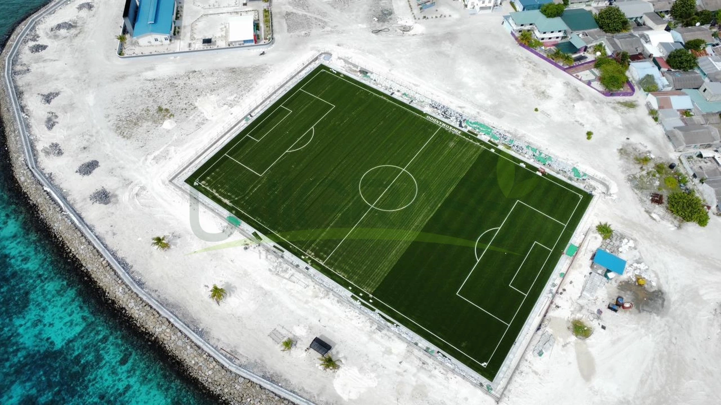 Artificial Turf Football Field in Komandoo, Maldives