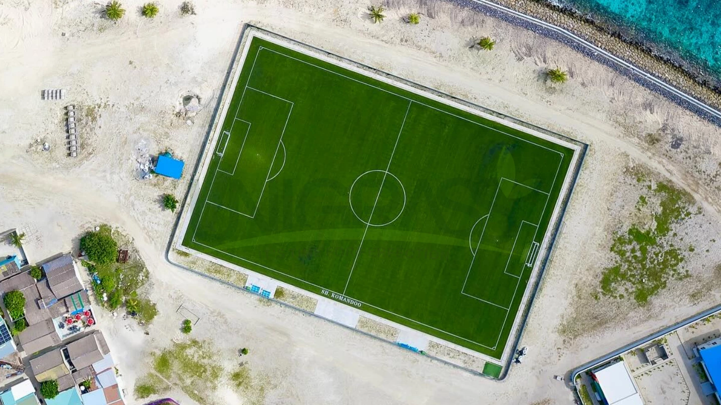 Artificial Turf Football Field in Komandoo, Maldives